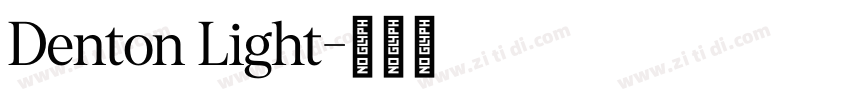 Denton Light字体转换